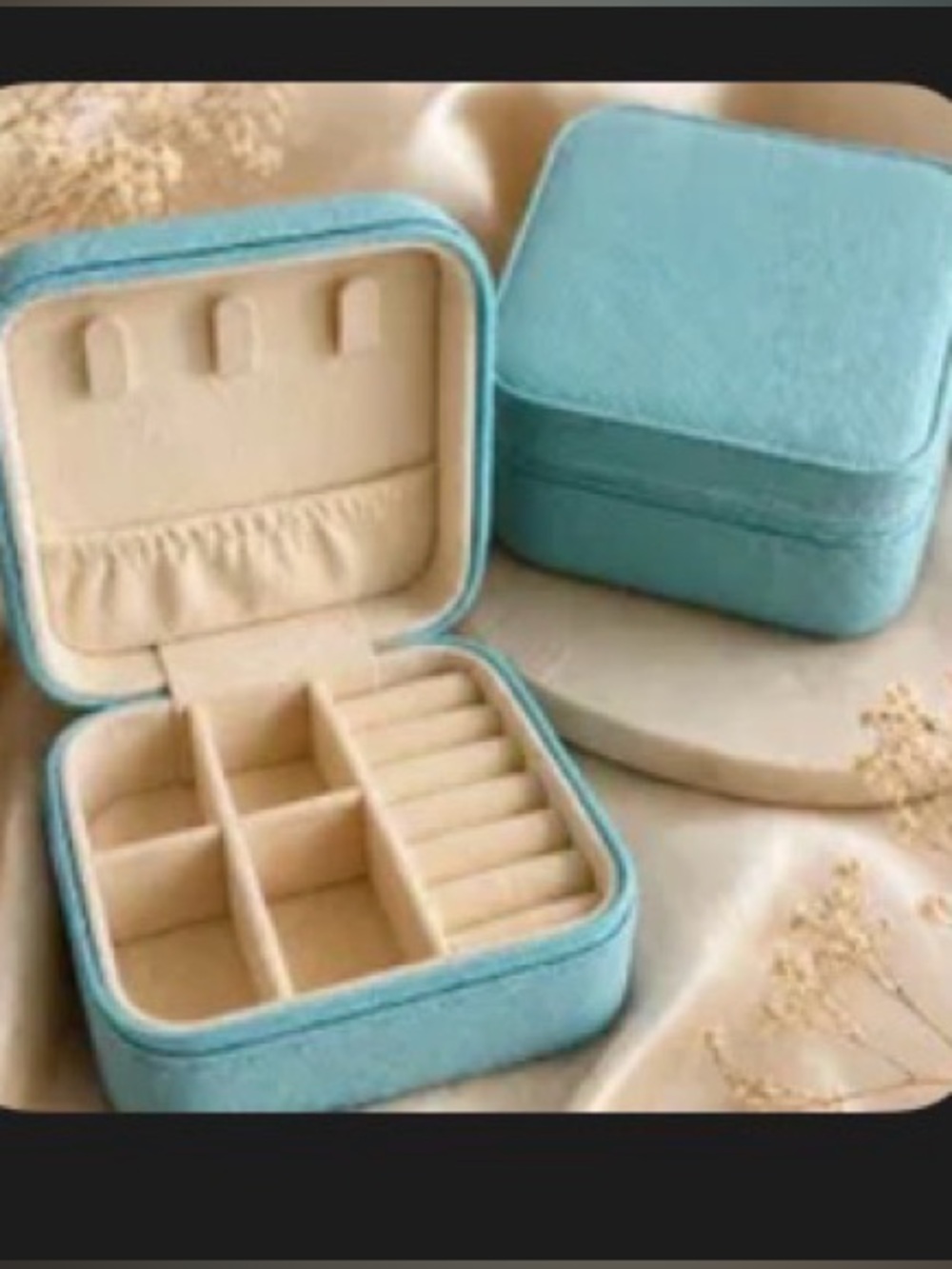 Tiffany Blue Travel Jewelry Box